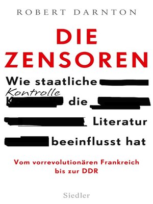 cover image of Die Zensoren